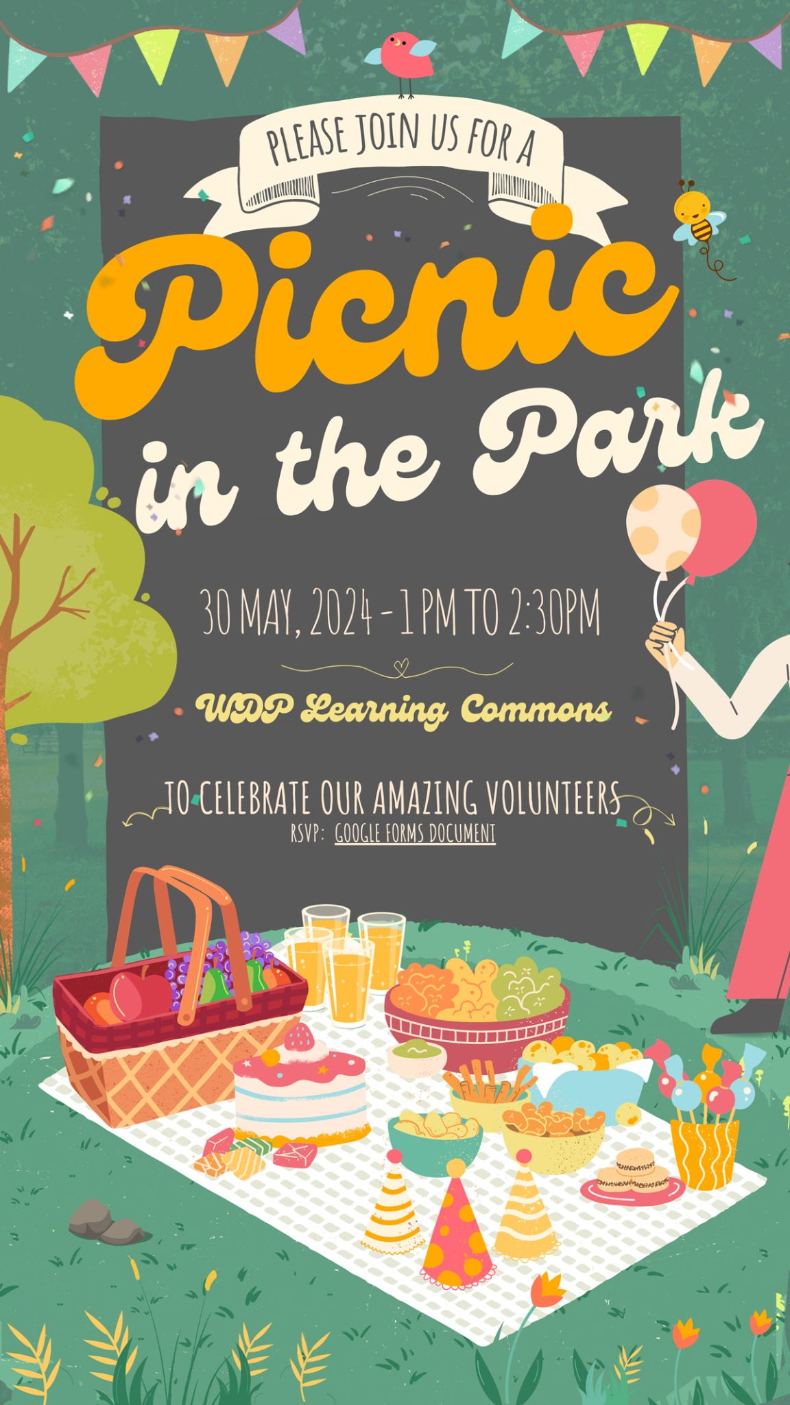 Picnic Birthday Party Invitation